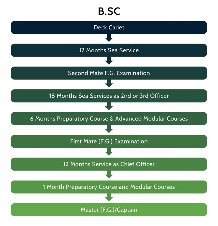 BSC ( Nautical Science ) Career Graph