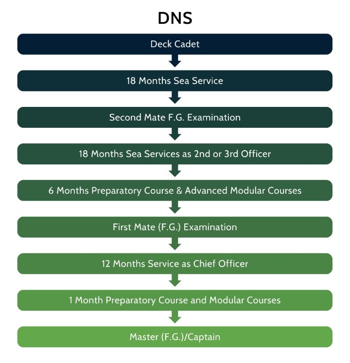 Diploma Nautical Science (DNS) Career Graph